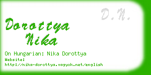 dorottya nika business card